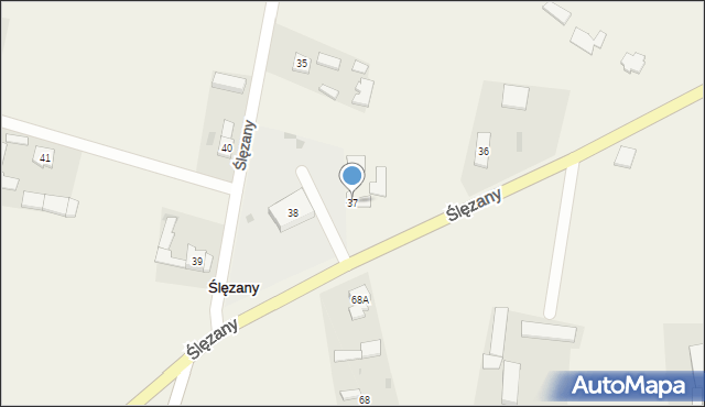 Ślęzany, Ślęzany, 37, mapa Ślęzany