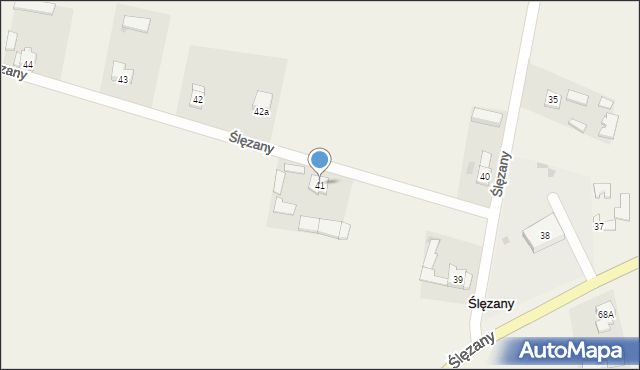 Ślęzany, Ślęzany, 41, mapa Ślęzany