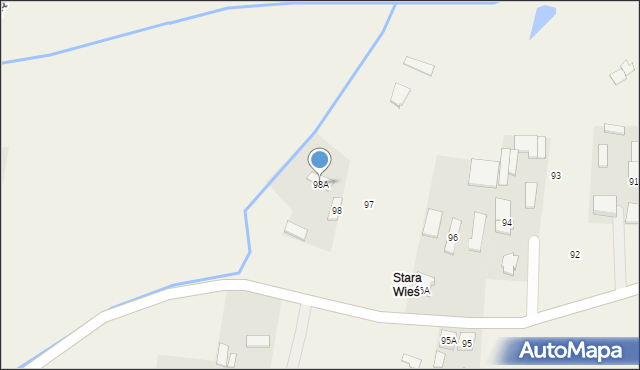 Ślęzany, Ślęzany, 98A, mapa Ślęzany