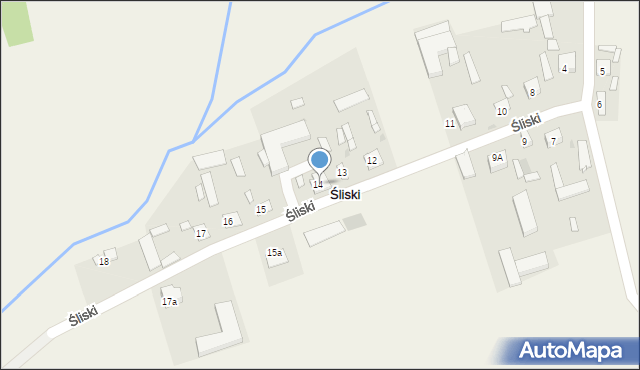 Śliski, Śliski, 14, mapa Śliski