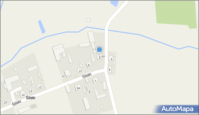 Śliski, Śliski, 4, mapa Śliski