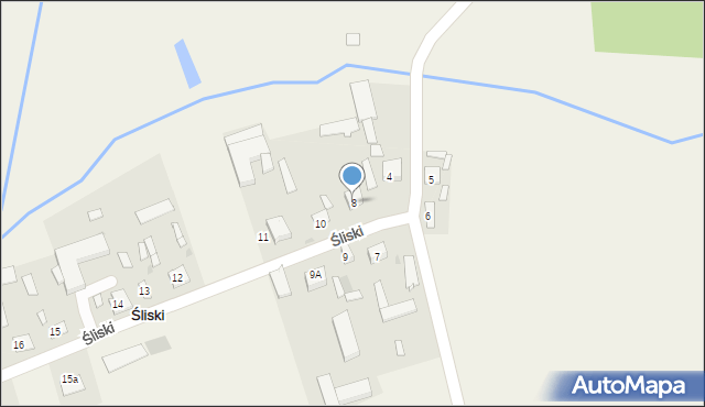 Śliski, Śliski, 8, mapa Śliski