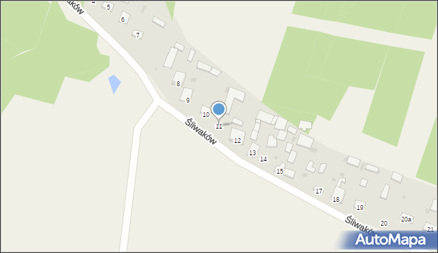 Śliwaków, Śliwaków, 11, mapa Śliwaków