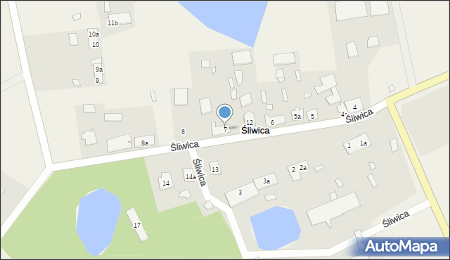 Śliwica, Śliwica, 7, mapa Śliwica