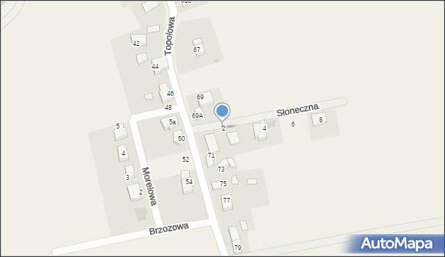 Śliwice, Słoneczna, 2, mapa Śliwice