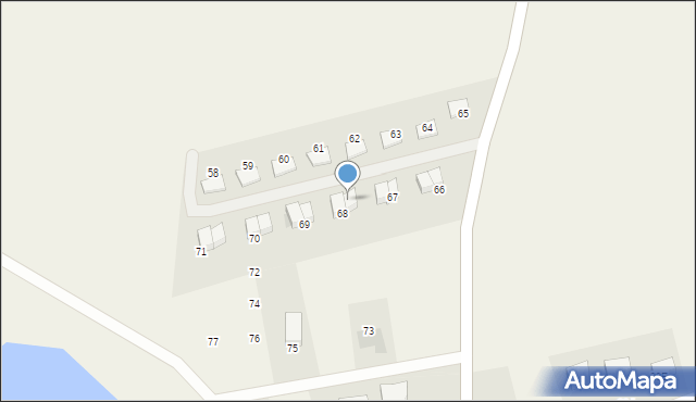 Śliwiny, Śliwiny, 68a, mapa Śliwiny