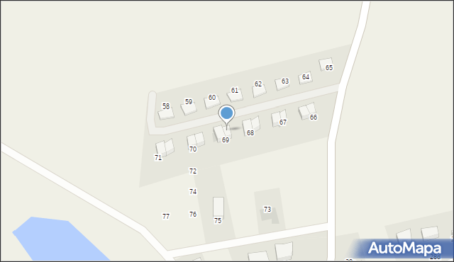 Śliwiny, Śliwiny, 69a, mapa Śliwiny