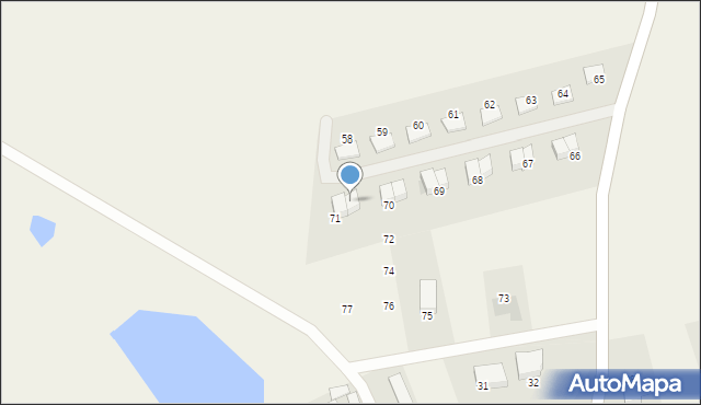 Śliwiny, Śliwiny, 71a, mapa Śliwiny