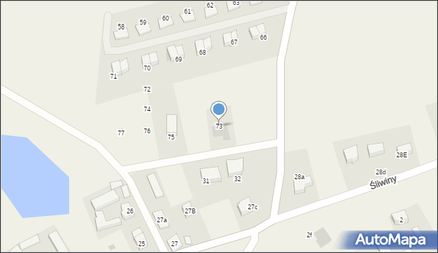 Śliwiny, Śliwiny, 73, mapa Śliwiny