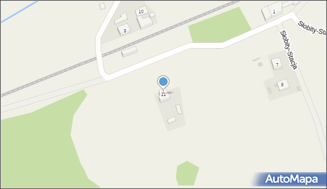 Słobity-Stacja, Słobity-Stacja, 11, mapa Słobity-Stacja