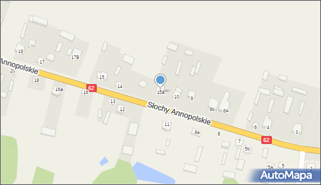 Słochy Annopolskie, Słochy Annopolskie, 10a, mapa Słochy Annopolskie