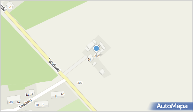 Słocin, Słocin, 20A, mapa Słocin