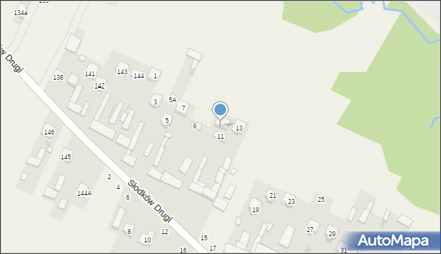 Słodków Drugi, Słodków Drugi, 11A, mapa Słodków Drugi