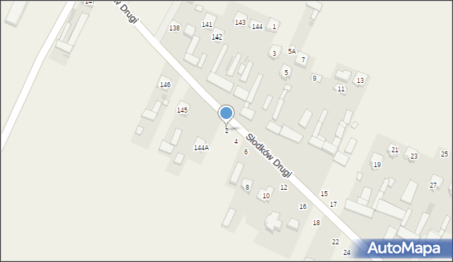 Słodków Drugi, Słodków Drugi, 2, mapa Słodków Drugi