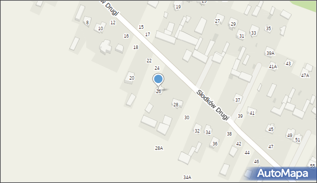 Słodków Drugi, Słodków Drugi, 26, mapa Słodków Drugi
