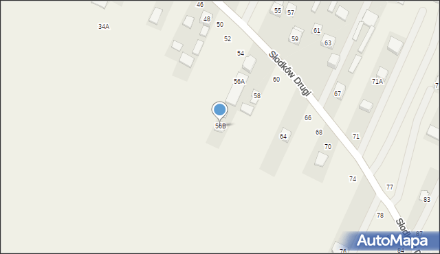 Słodków Drugi, Słodków Drugi, 56B, mapa Słodków Drugi