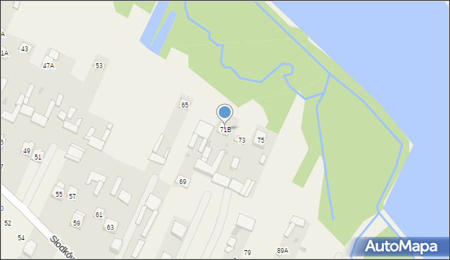 Słodków Drugi, Słodków Drugi, 71B, mapa Słodków Drugi