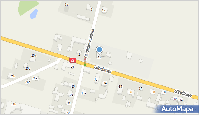Słodków-Kolonia, Słodków-Kolonia, 2a, mapa Słodków-Kolonia