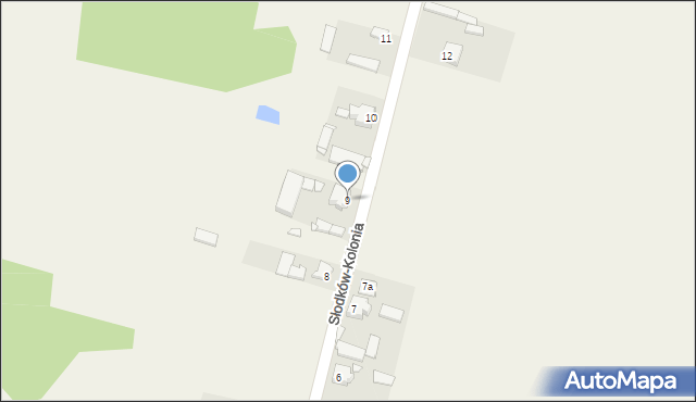 Słodków-Kolonia, Słodków-Kolonia, 9, mapa Słodków-Kolonia