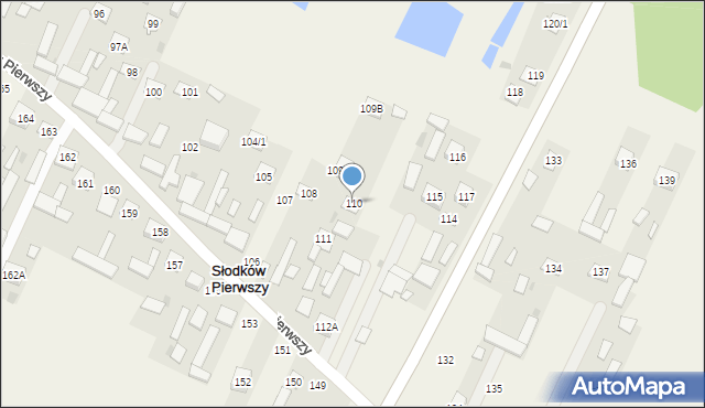 Słodków Pierwszy, Słodków Pierwszy, 110, mapa Słodków Pierwszy