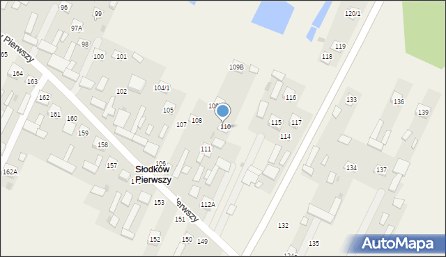 Słodków Pierwszy, Słodków Pierwszy, 111B, mapa Słodków Pierwszy