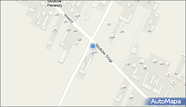 Słodków Pierwszy, Słodków Pierwszy, 147, mapa Słodków Pierwszy