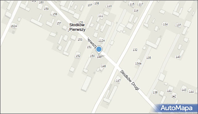 Słodków Pierwszy, Słodków Pierwszy, 149, mapa Słodków Pierwszy