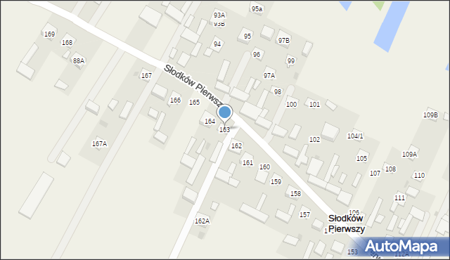 Słodków Pierwszy, Słodków Pierwszy, 163, mapa Słodków Pierwszy