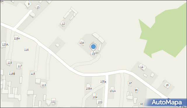 Słodków Trzeci, Słodków Trzeci, 13, mapa Słodków Trzeci