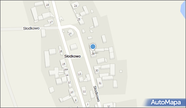 Słodkowo, Słodkowo, 29, mapa Słodkowo