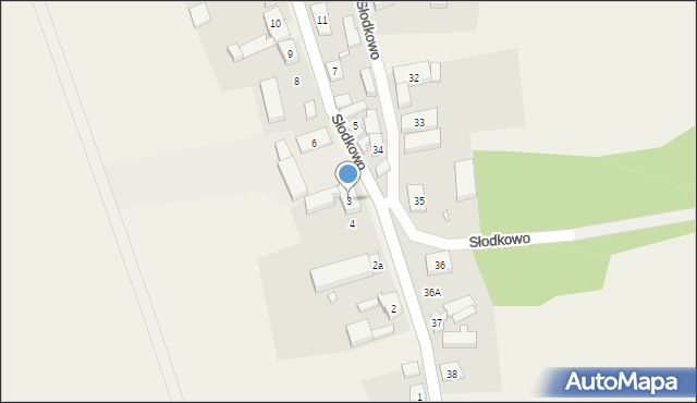 Słodkowo, Słodkowo, 3, mapa Słodkowo