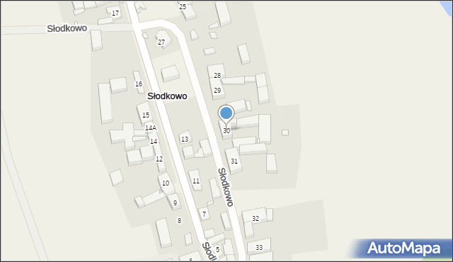 Słodkowo, Słodkowo, 30, mapa Słodkowo