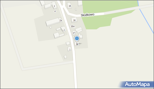 Słodkowo, Słodkowo, 38, mapa Słodkowo