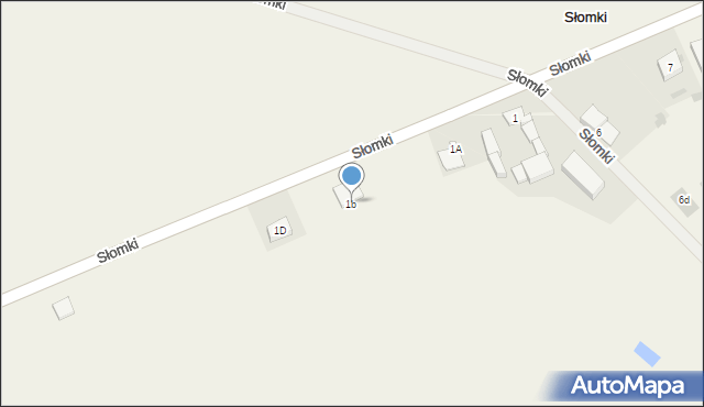 Słomki, Słomki, 1b, mapa Słomki