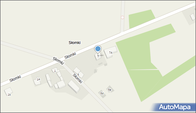 Słomki, Słomki, 7, mapa Słomki