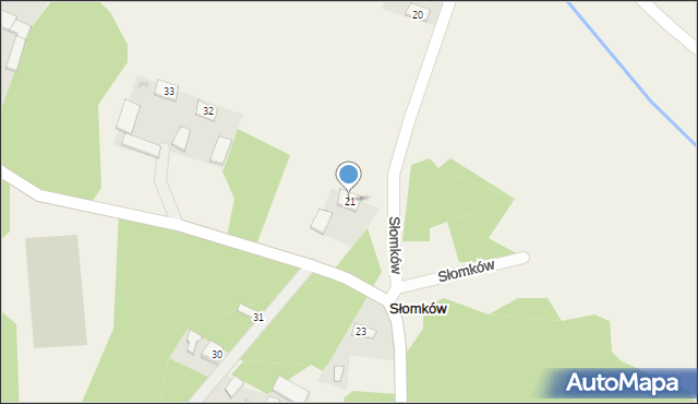 Słomków, Słomków, 21, mapa Słomków