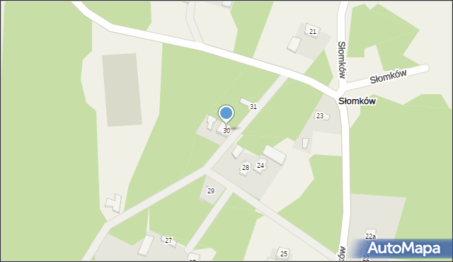 Słomków, Słomków, 30, mapa Słomków