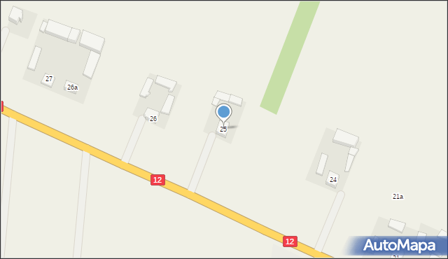 Słomków Mokry, Słomków Mokry, 25, mapa Słomków Mokry