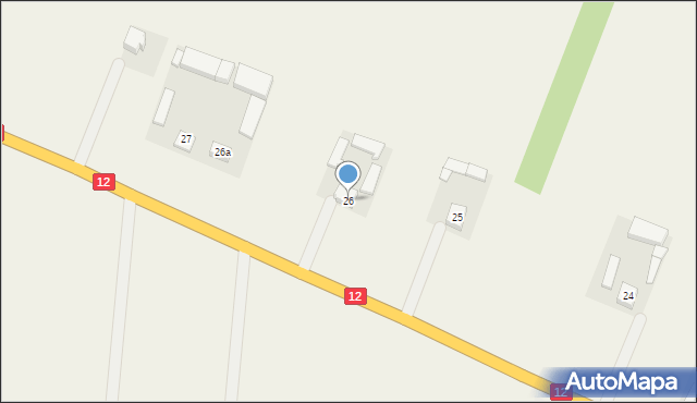 Słomków Mokry, Słomków Mokry, 26, mapa Słomków Mokry