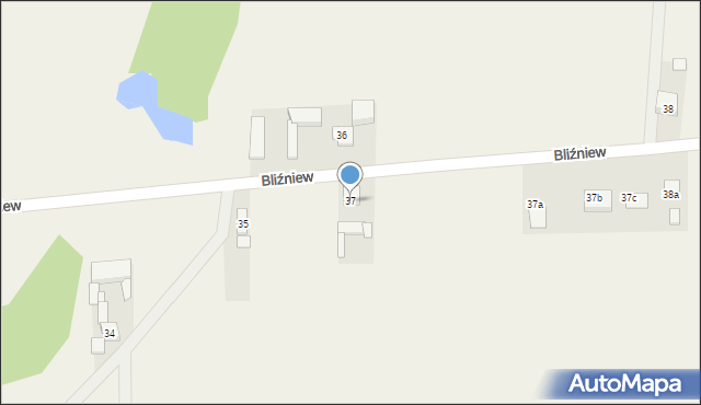 Słomków Mokry, Słomków Mokry, 37, mapa Słomków Mokry