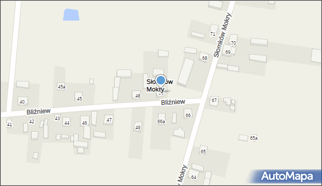 Słomków Mokry, Słomków Mokry, 50, mapa Słomków Mokry