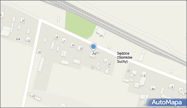 Słomków Suchy, Słomków Suchy, 15a, mapa Słomków Suchy