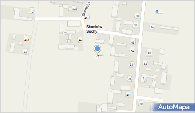 Słomków Suchy, Słomków Suchy, 45, mapa Słomków Suchy