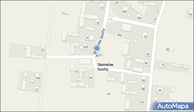 Słomków Suchy, Słomków Suchy, 46, mapa Słomków Suchy