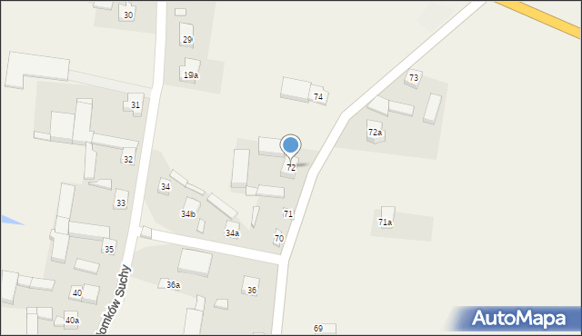 Słomków Suchy, Słomków Suchy, 72, mapa Słomków Suchy