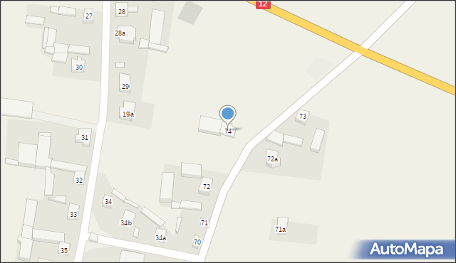 Słomków Suchy, Słomków Suchy, 74, mapa Słomków Suchy