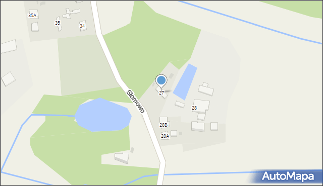 Słomowo, Słomowo, 27, mapa Słomowo