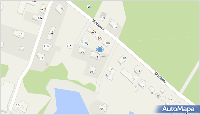 Słonawy, Słonawy, 9c, mapa Słonawy