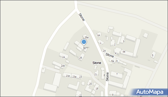 Słone, Słone, 26, mapa Słone