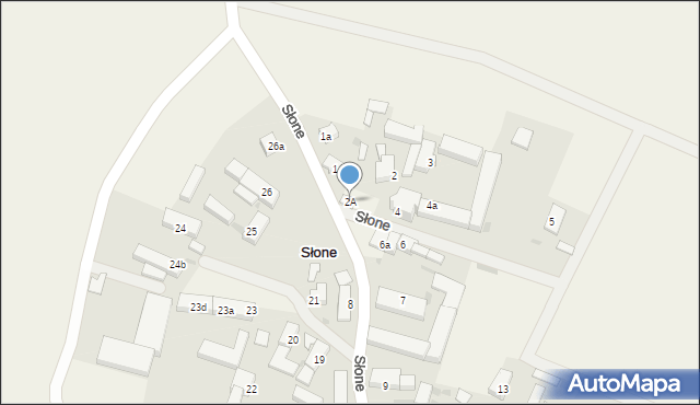 Słone, Słone, 2A, mapa Słone